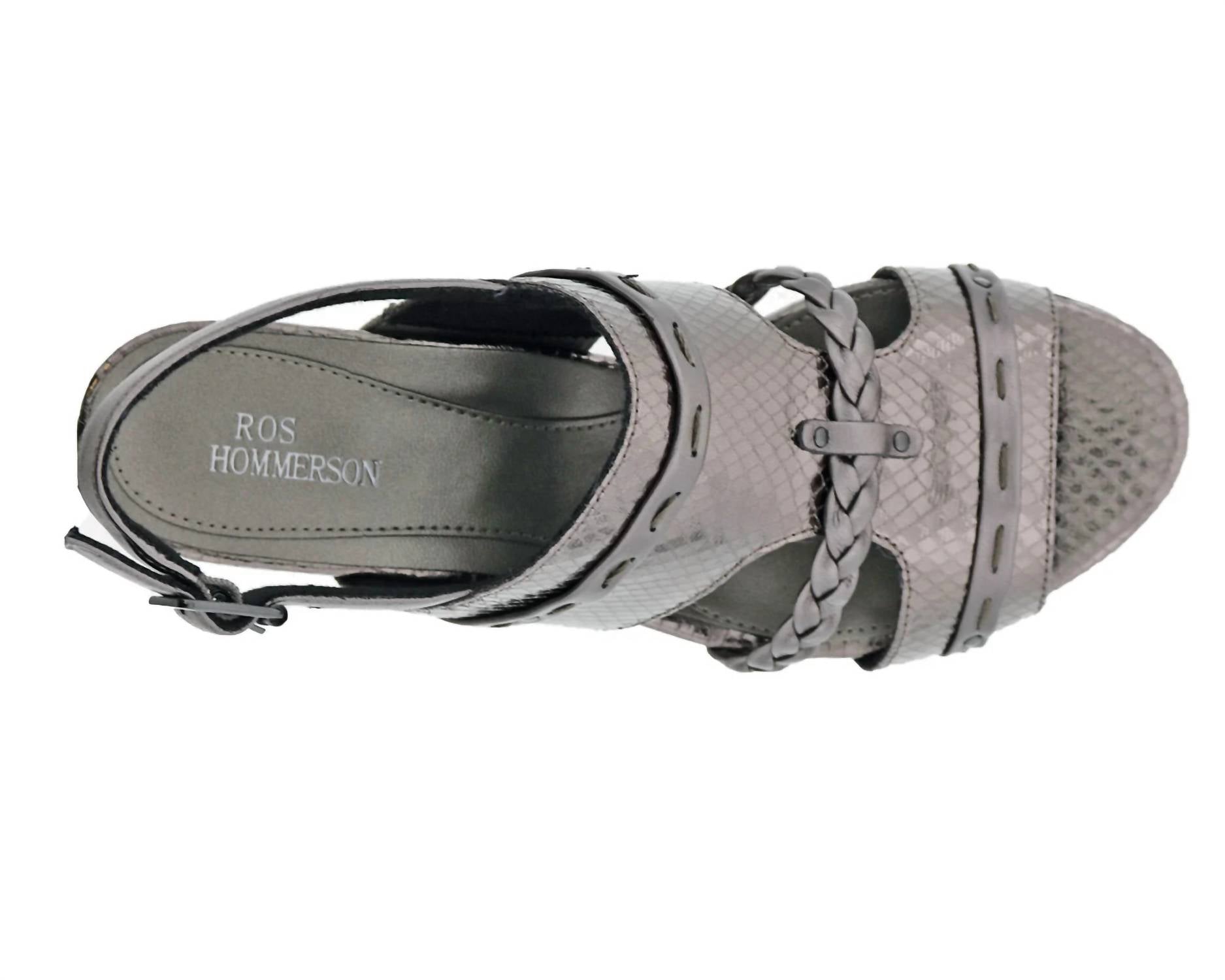 Ros Hommerson Women's Vacay Slingback Dress Sandal in pewter snake print - women's sandal - view 6