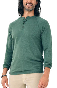 Faherty - Cloud Long Sleeve Henley Tee