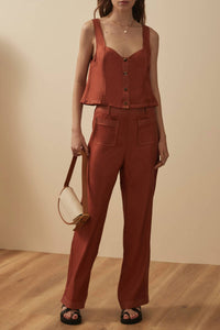 Sancia The Eynid Pants in sienna - women's pants - detail view