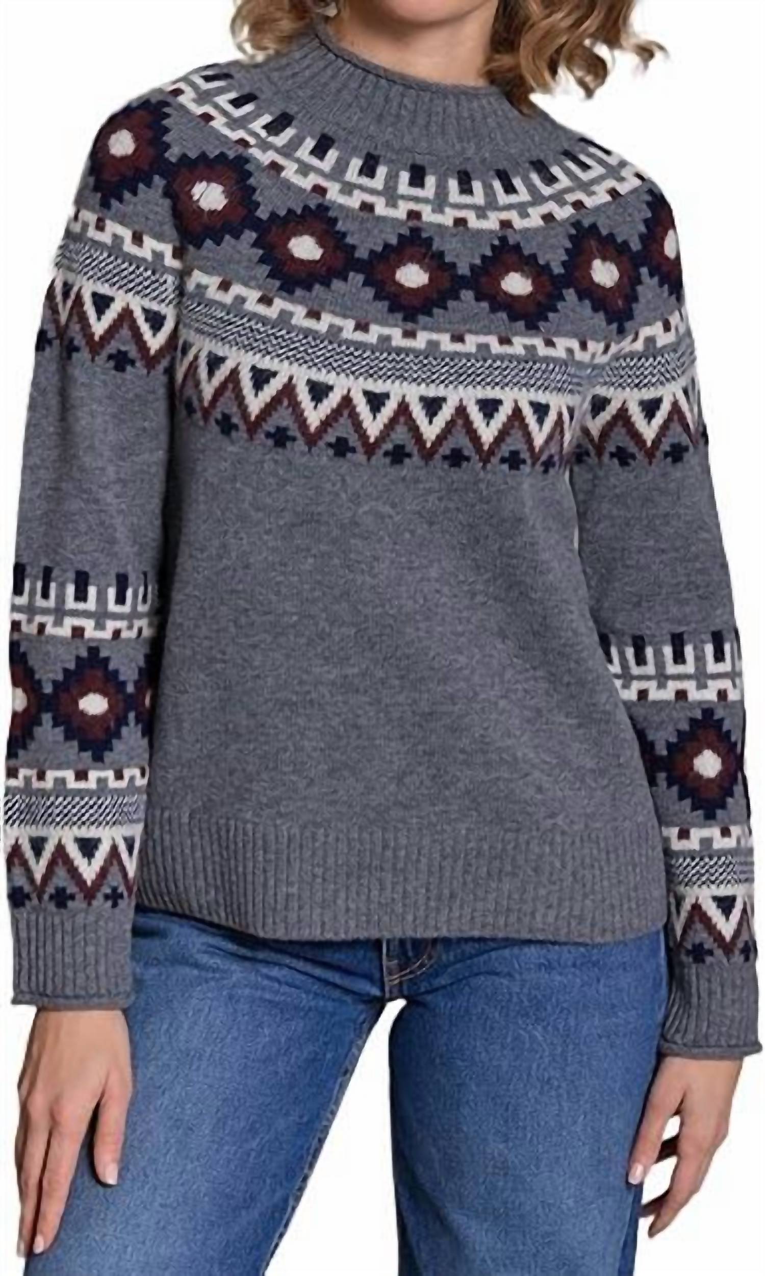 Alashan Cashmere - Vail Fair Ilse Mock Neck Sweater