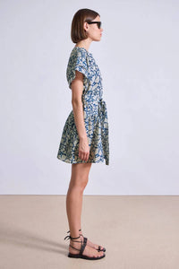 Apiece Apart - Lace Floral Flax Morgan Mini Dress