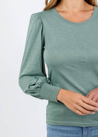 Nation Ltd - Loren Smocked Peasant Tee
