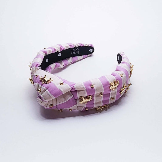 Hello Edie - Striped Tiger Knot Headband