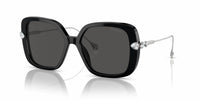 Swarovski - Women's Round Metallic Frame Sunglasses
