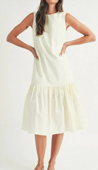 Elle Grey - Poplin Midi Dress
