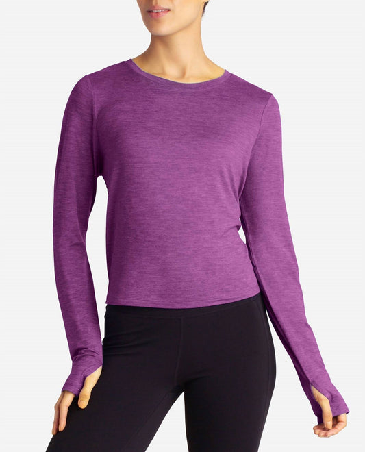 Danskin - Cutout Cropped Long Sleeve Tee