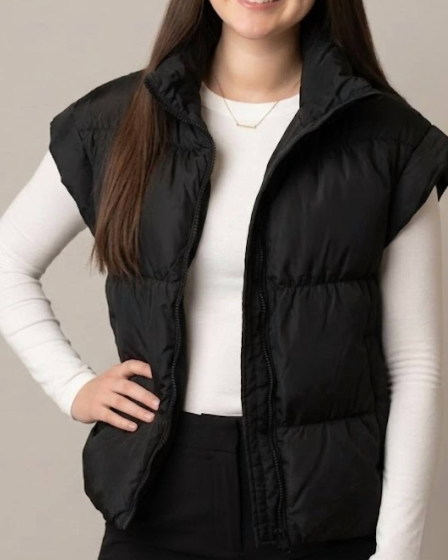 Ellison - Front Zip Puffer Vest