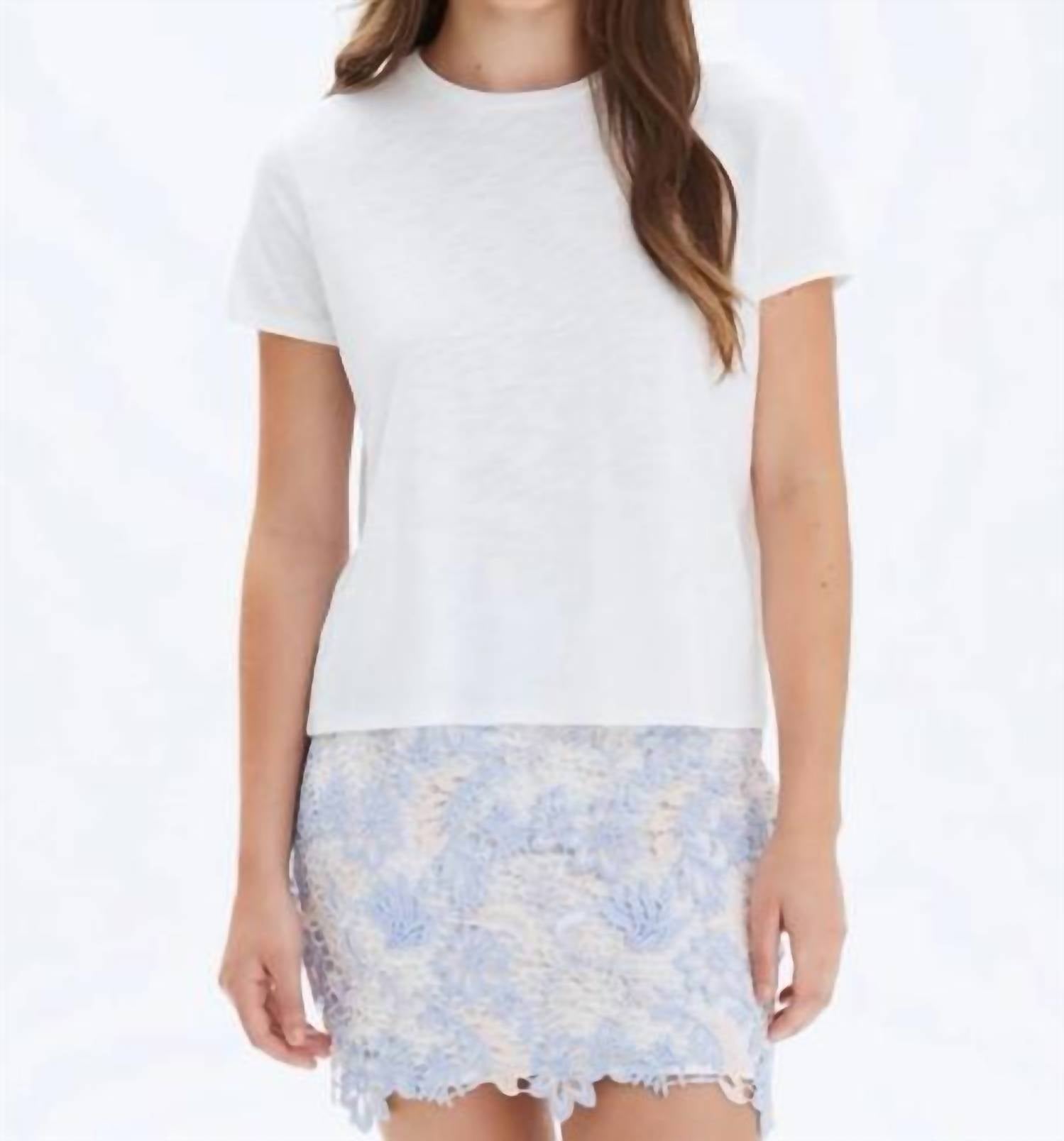 CHRLDR Jane Perfect Tee in white - women's t-shirt
