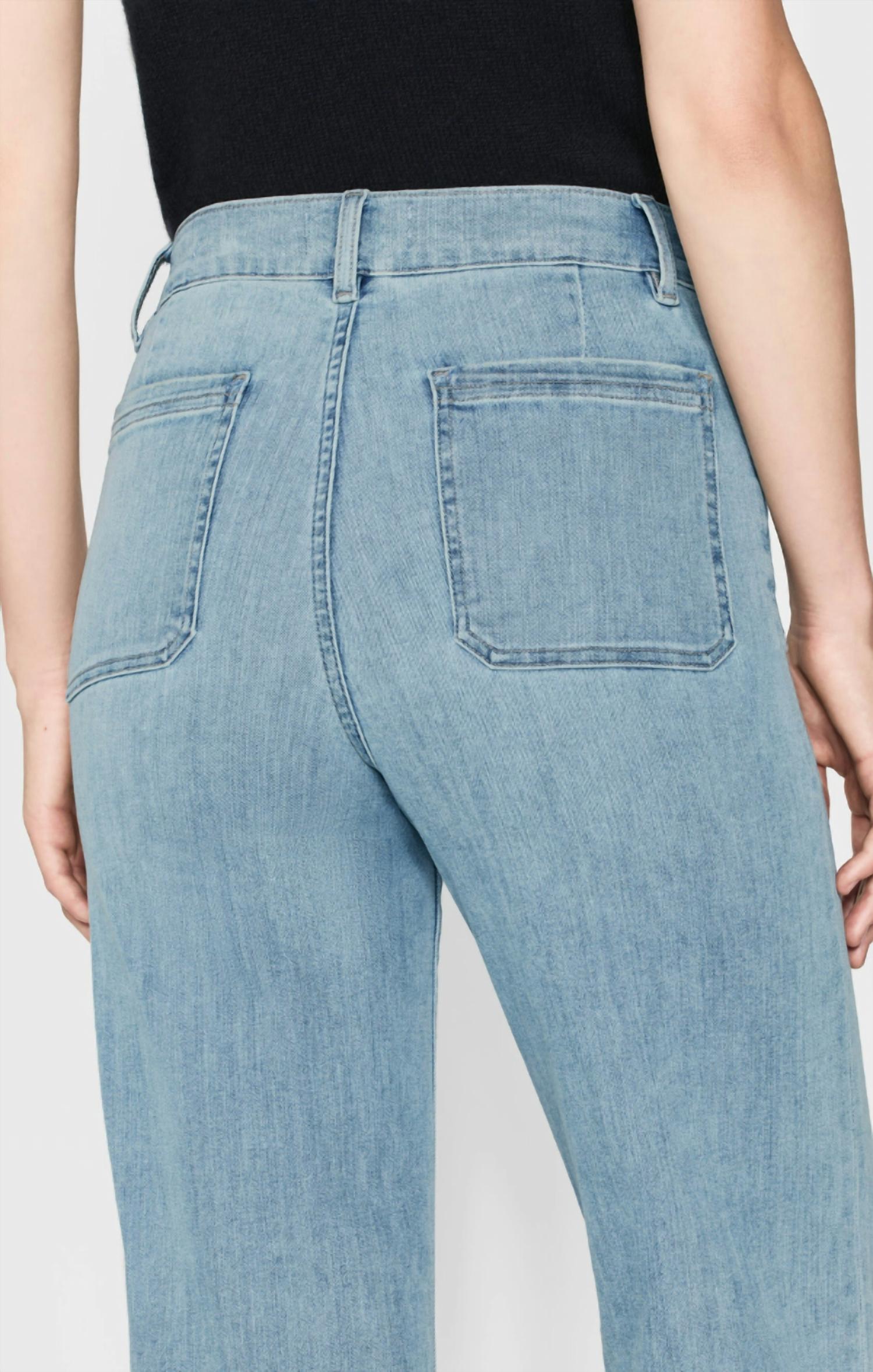 Frame - Le Slim Palazzo High-rise Bardot Pocket Jean