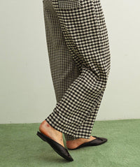 Miou Muse - Grant Gingham Straight Pants
