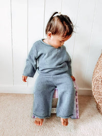 Zoe Jay - Kids' Speckled Ribbed Knit Two Piece Set