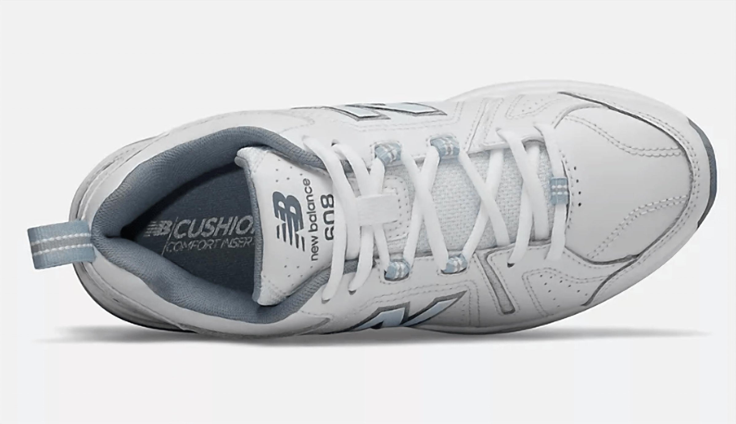 New Balance Women's Cross-training Shoes in white blue - women's shoe - detail view