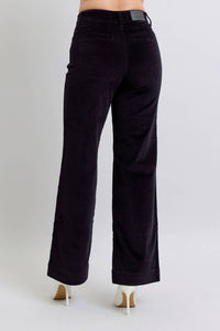 Judy Blue - High Rise Corduroy Wide Leg Trouser Pants