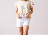 Sunshine Tienda - Eyelet Lottie Top
