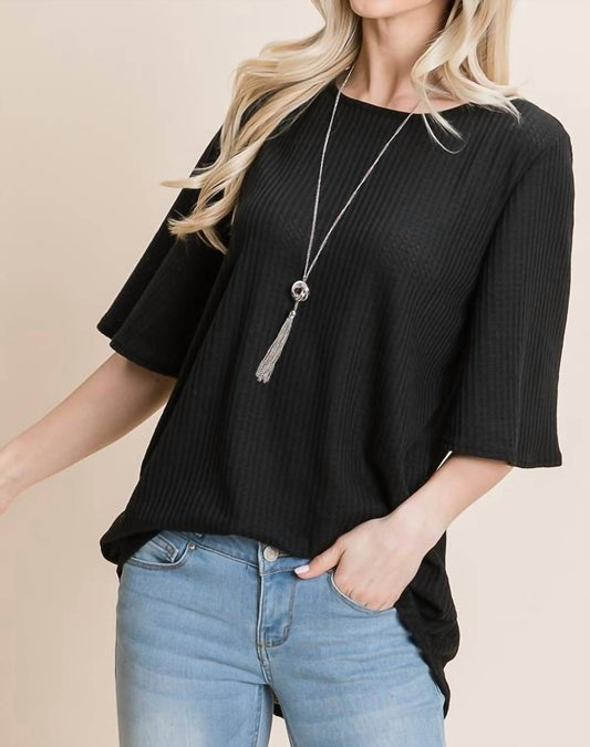 Bombom - Waffle Knit Top