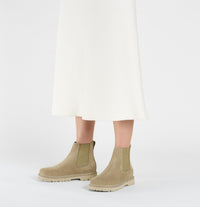 BIRKENSTOCK Women's Highwood Slip On Suede Boots in taupe - women's shoe - alternate view