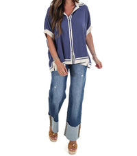 Umgee - Women's Coastal Classic Linen Top