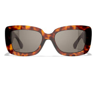 Chanel - Acetate Calfskin Square Polarized Sunglasses 5473qa - 11648