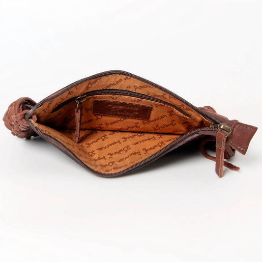 American Darling - Women's High Quality Genuine Full Grain Leather Wristlet