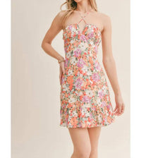 Sage The Label - La Botanique Ruffled Tube Mini Dress