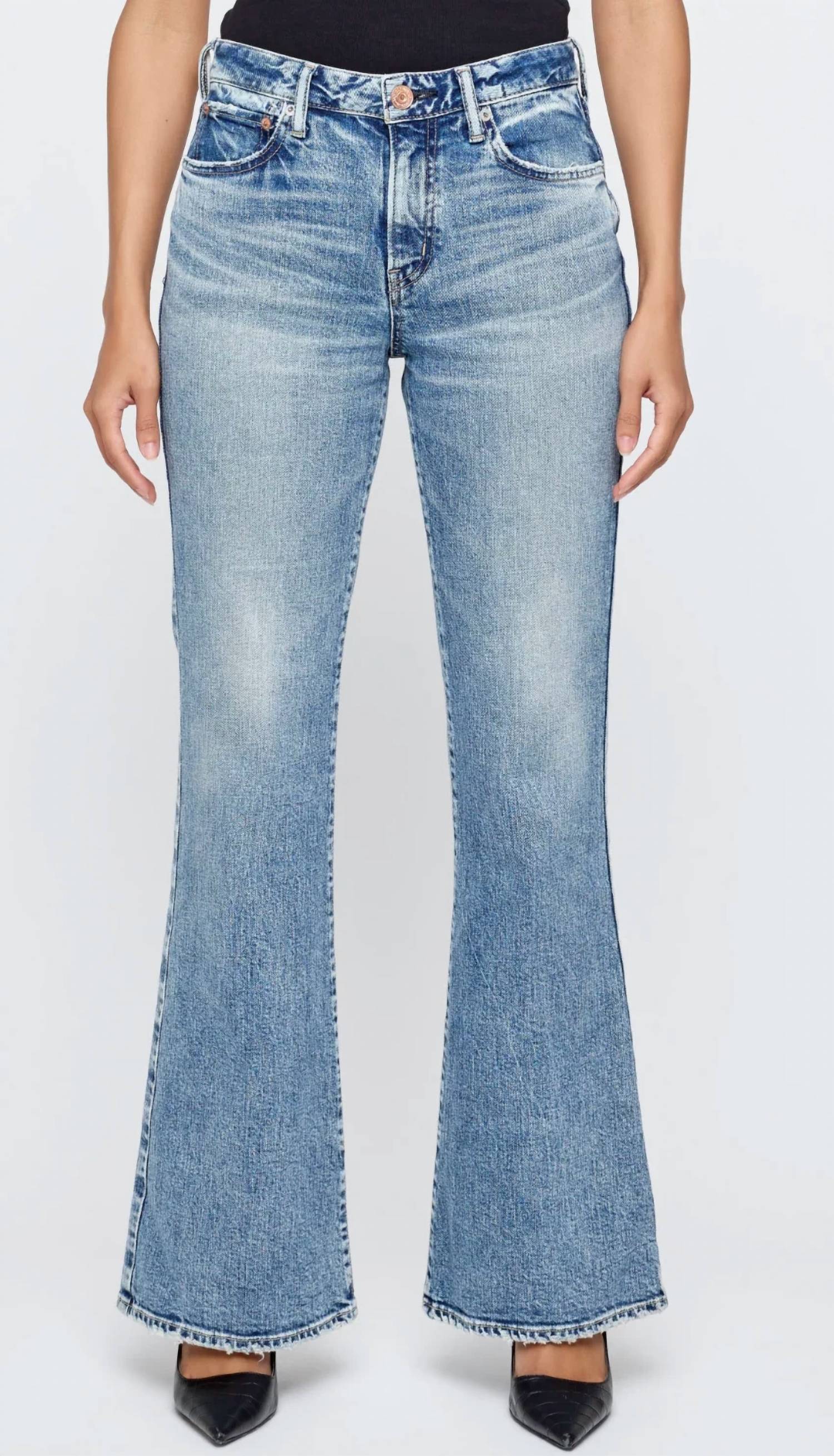 Moussy - 70's High-rise Flare Jeans