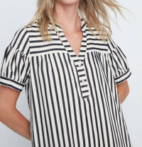 Renuar - Coastal Cabana Stripe Mini Dress