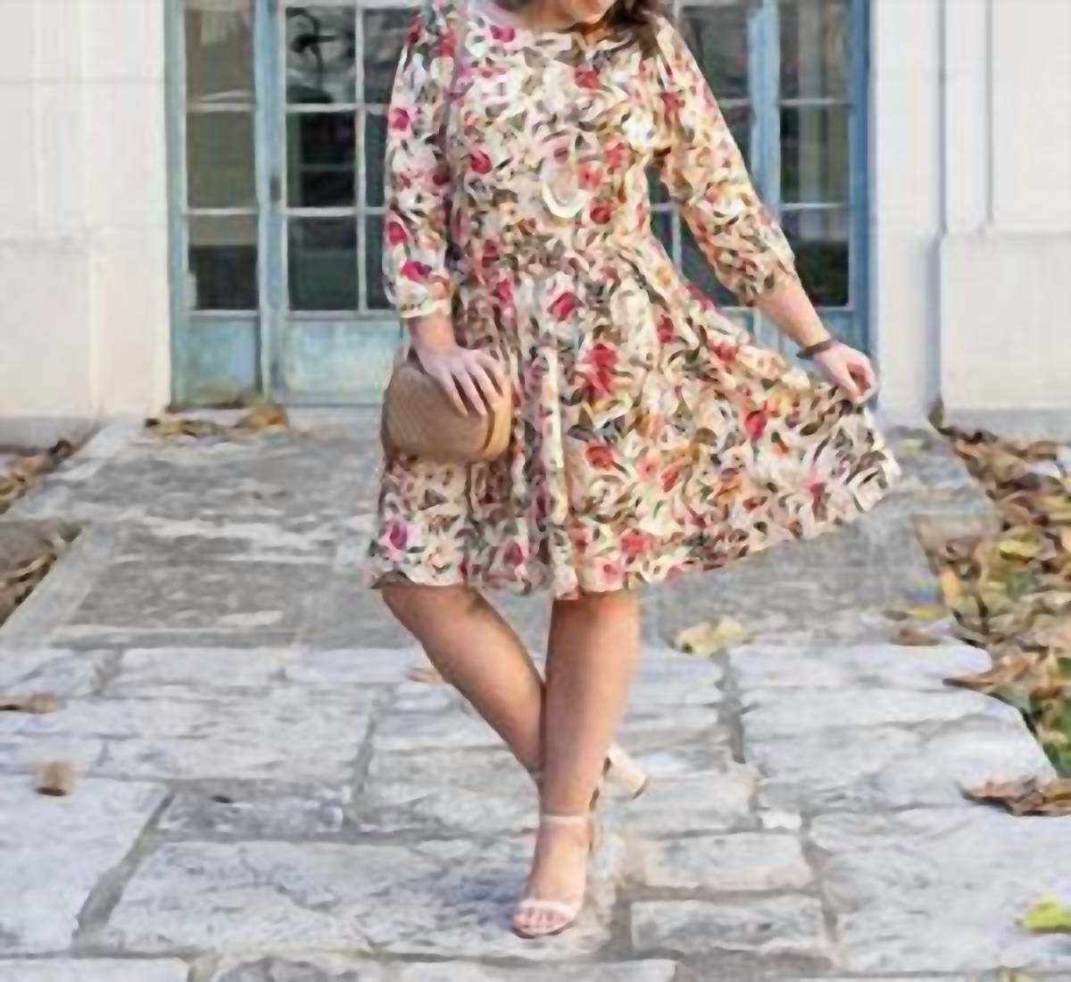 Grace and Lace Milana Floral Mini Dress in multi - women's dress