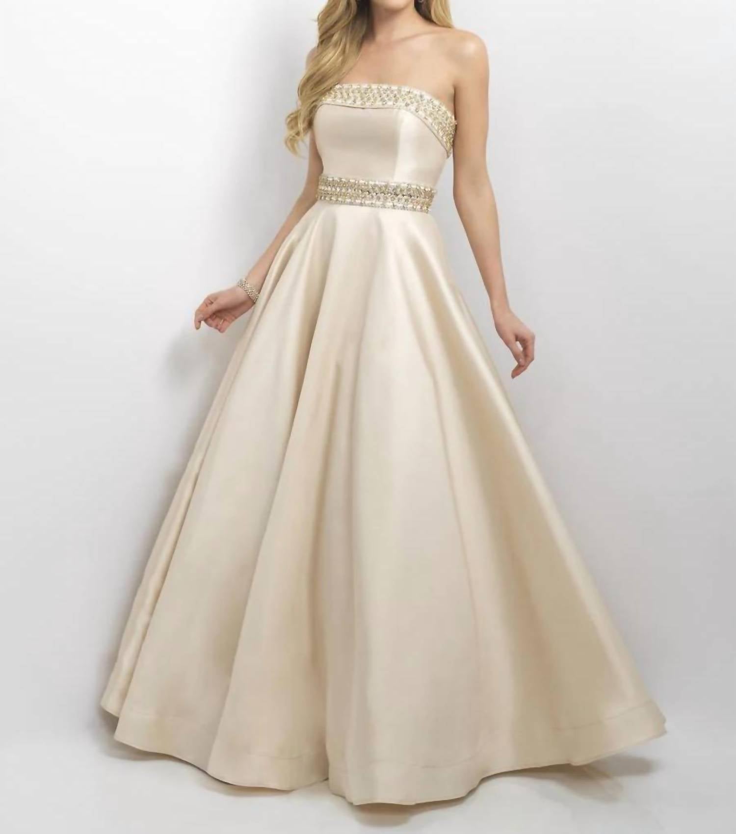 Blush Prom - Mikado Strapless Evening Gown