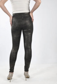 Frank Lyman - Metallic Faux Leather Pants