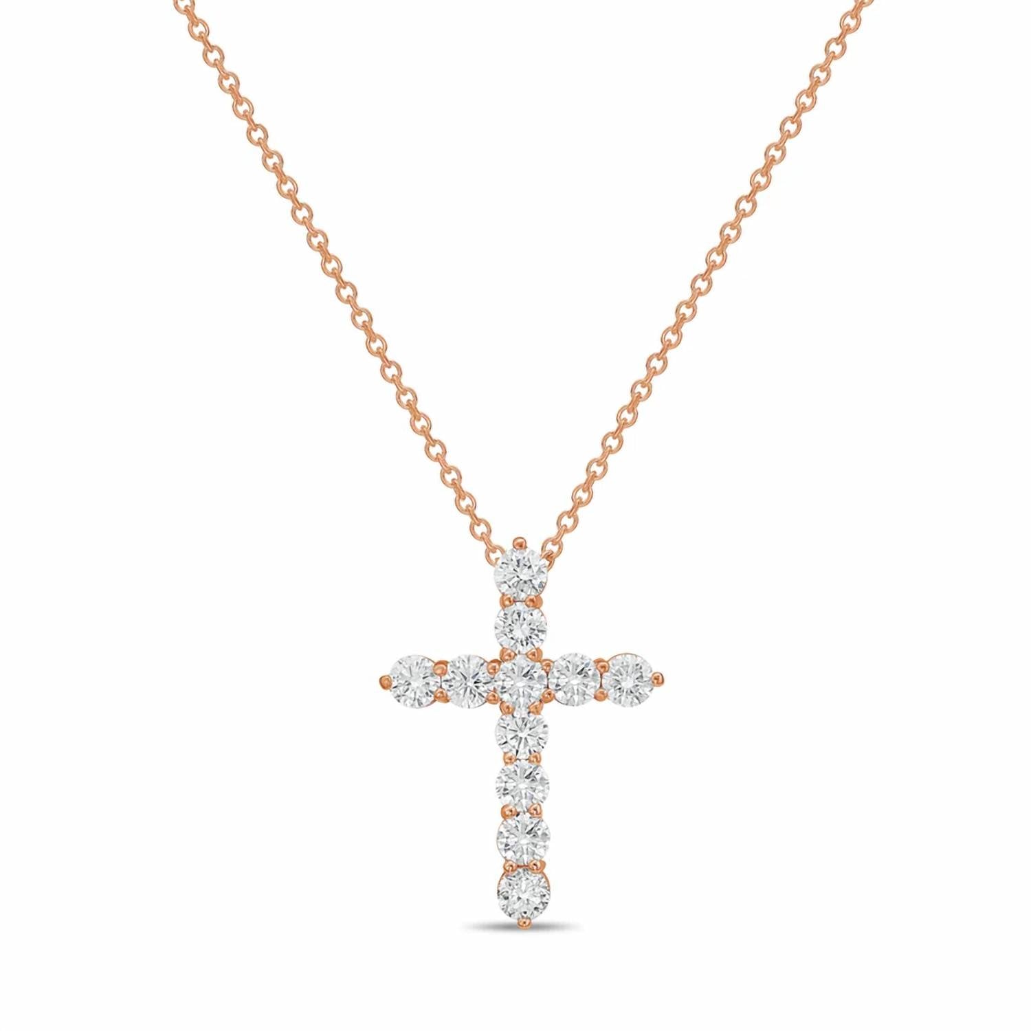 Diana M Jewels - Women's Round Lab-Grown Diamond Pendant Necklace (4.00 Ct) - Signature Plus