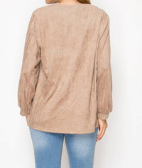 Joh - Adam Stretch Suede top