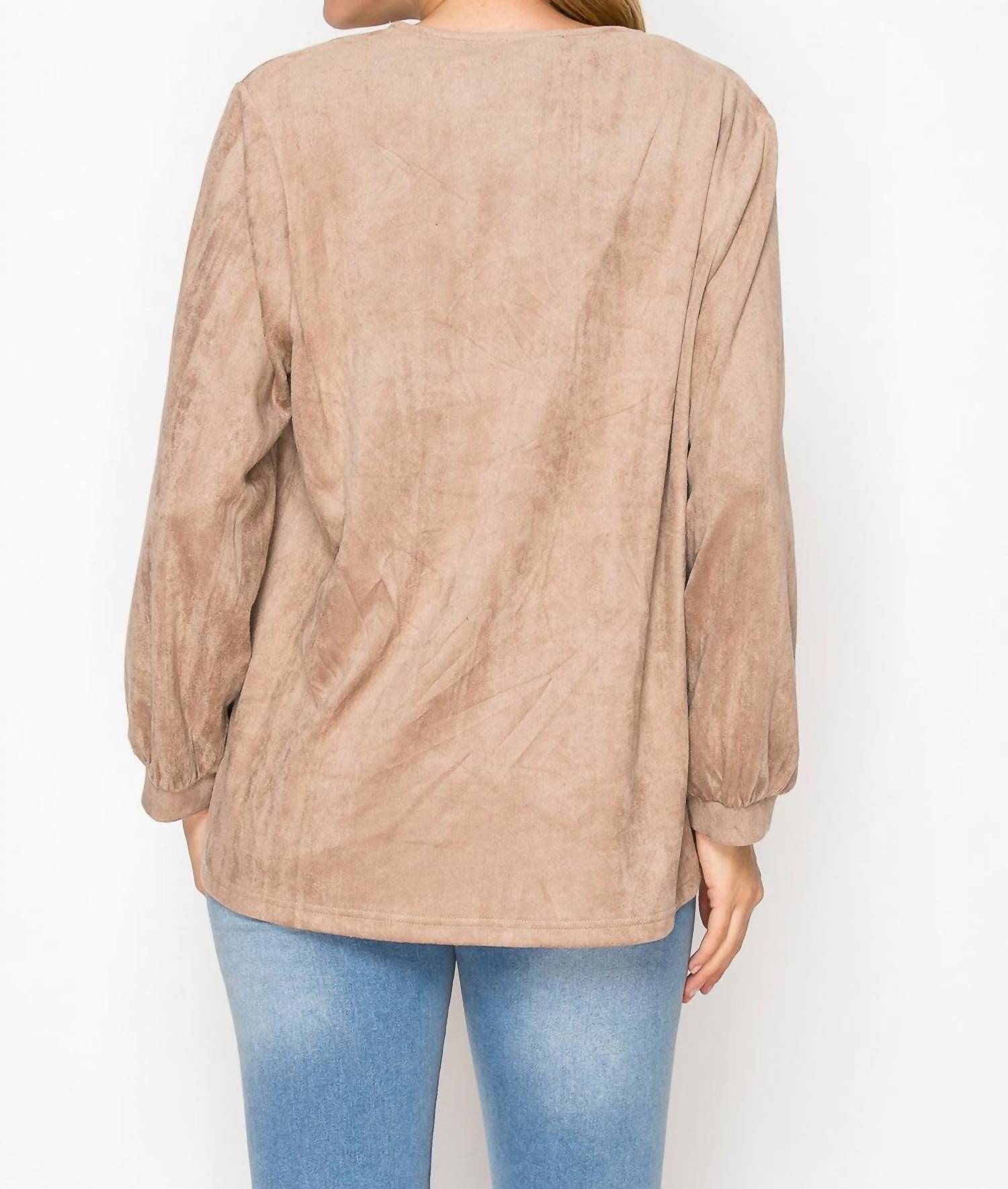 Joh - Adam Stretch Suede top
