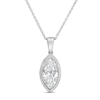 Diana M Jewels - Women's Marquise Lab-Grown Diamond Pendant Necklace (5.00 Ct) - Statement