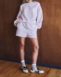 Urban Daizy - Gingham Fuzzy Shorts