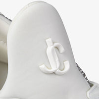 JIMMY CHOO Men's Cosmos Crystal Embellished Low Top Sneakers in white - men's sneaker - view 4