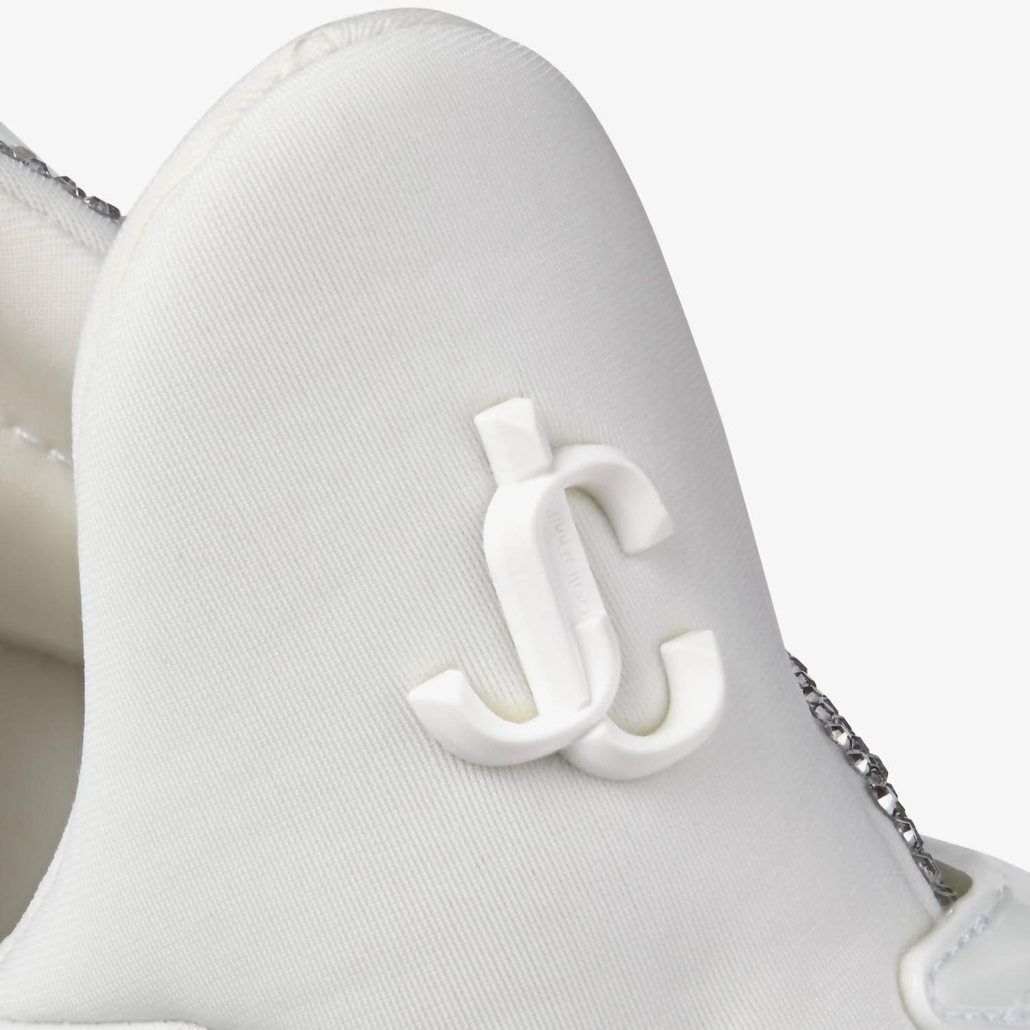 JIMMY CHOO Men's Cosmos Crystal Embellished Low Top Sneakers in white - men's sneaker - view 4