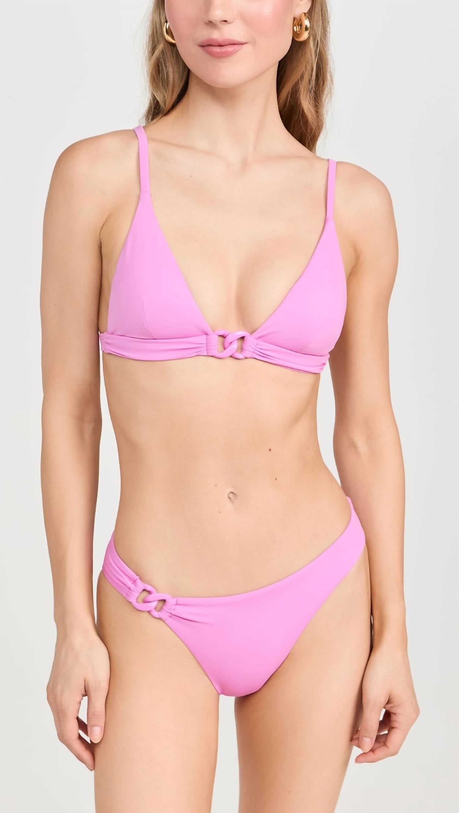 Vitamin A - Luxe Link Bralette Bikini Top