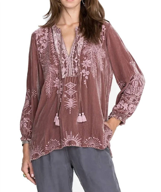 Dylan Double Tassel Peasant Blouse