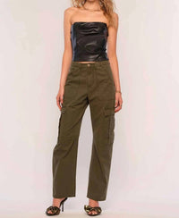 Heartloom - Cyndi Faux Leather Bandeau Top