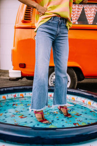 ASKK NY Crop Wide Leg Jeans in keelover - women's jeans - view 5