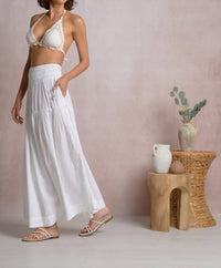 Elan - Maxi Skirt With Smocked Waistband
