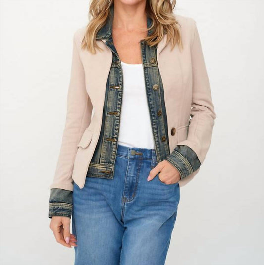 Six/Fifty - Mixed Media Denim Jacket