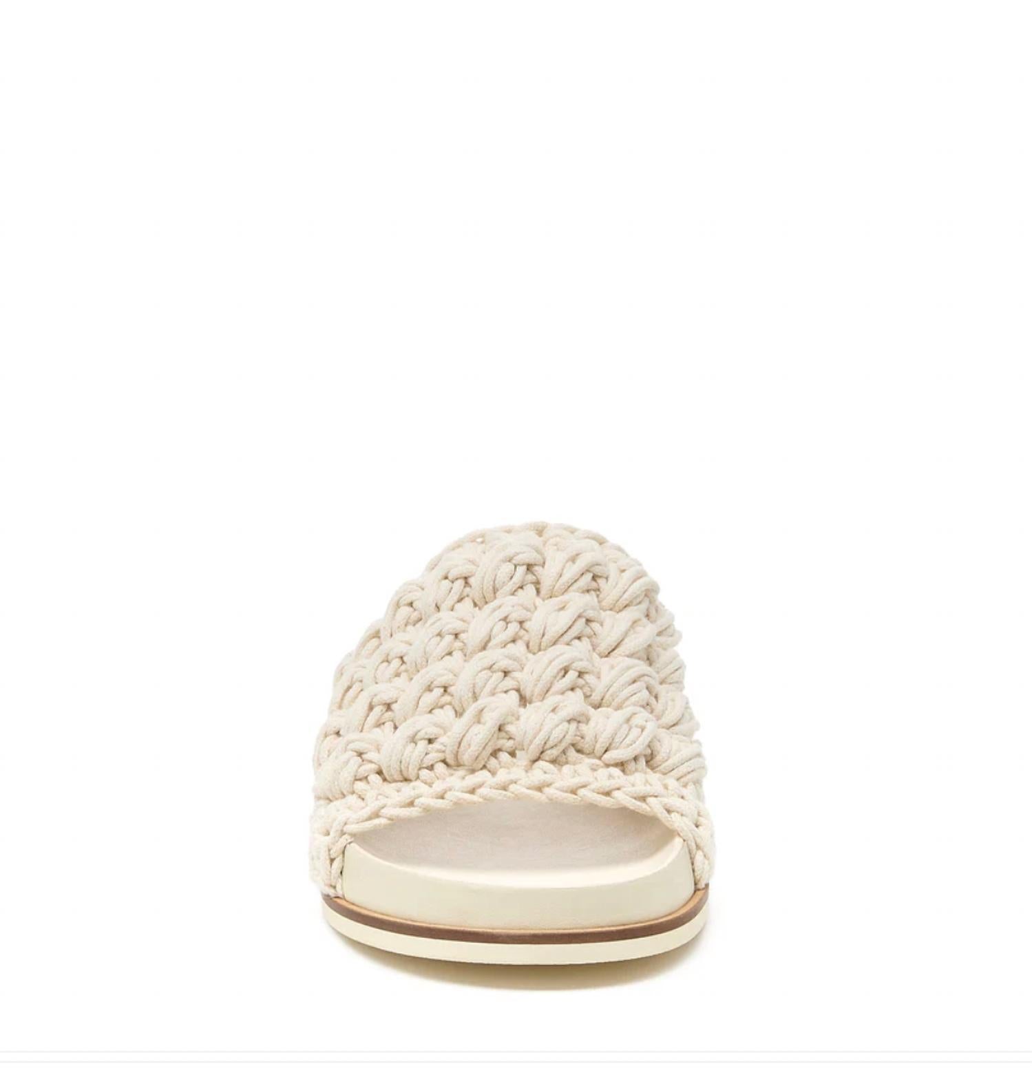 Kelsi Dagger - Women's Squish Crochet Raffia Mules
