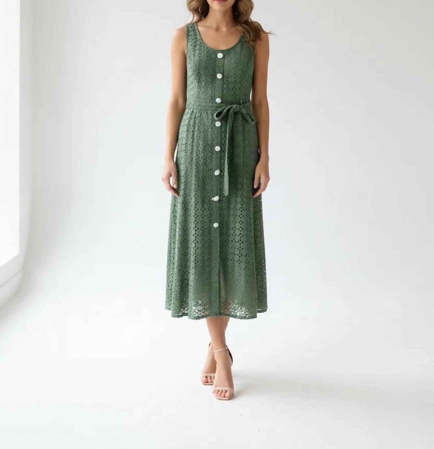 Entro - Women's Sleeveless Midi Dress