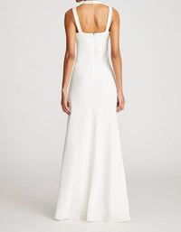 Allison Beaded Neckline Gown