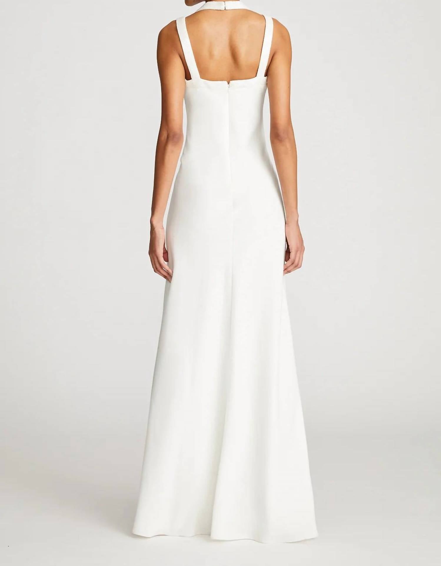 Allison Beaded Neckline Gown