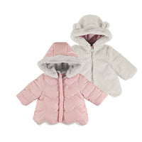 Mayoral - Girls Reversible Faux Fur Puffer Jacket