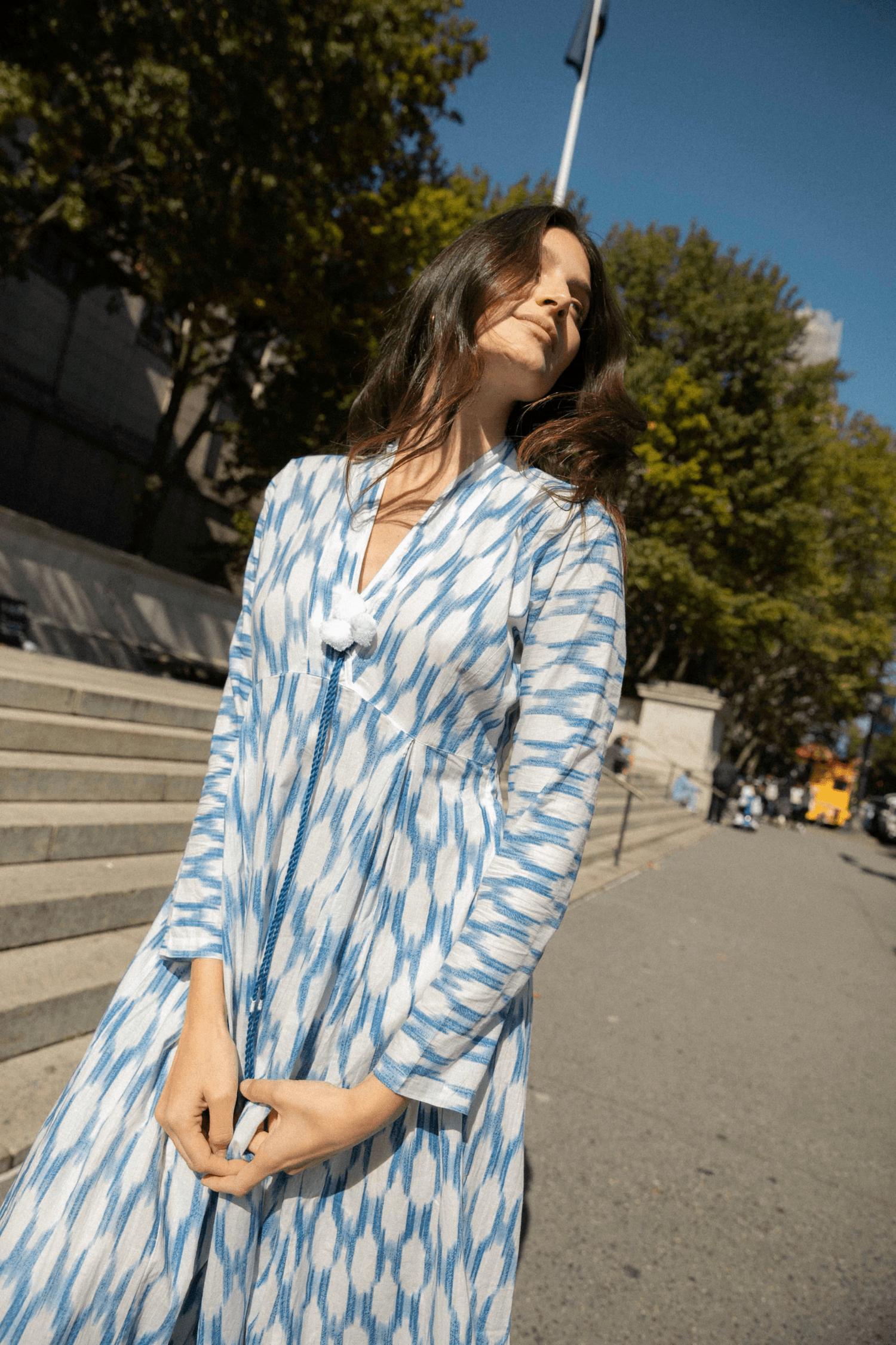Guadalupe Design - Nora Ikat Midi Dress