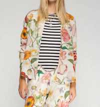 Vilagallo Floral Print Shirt in multi - women's shirt