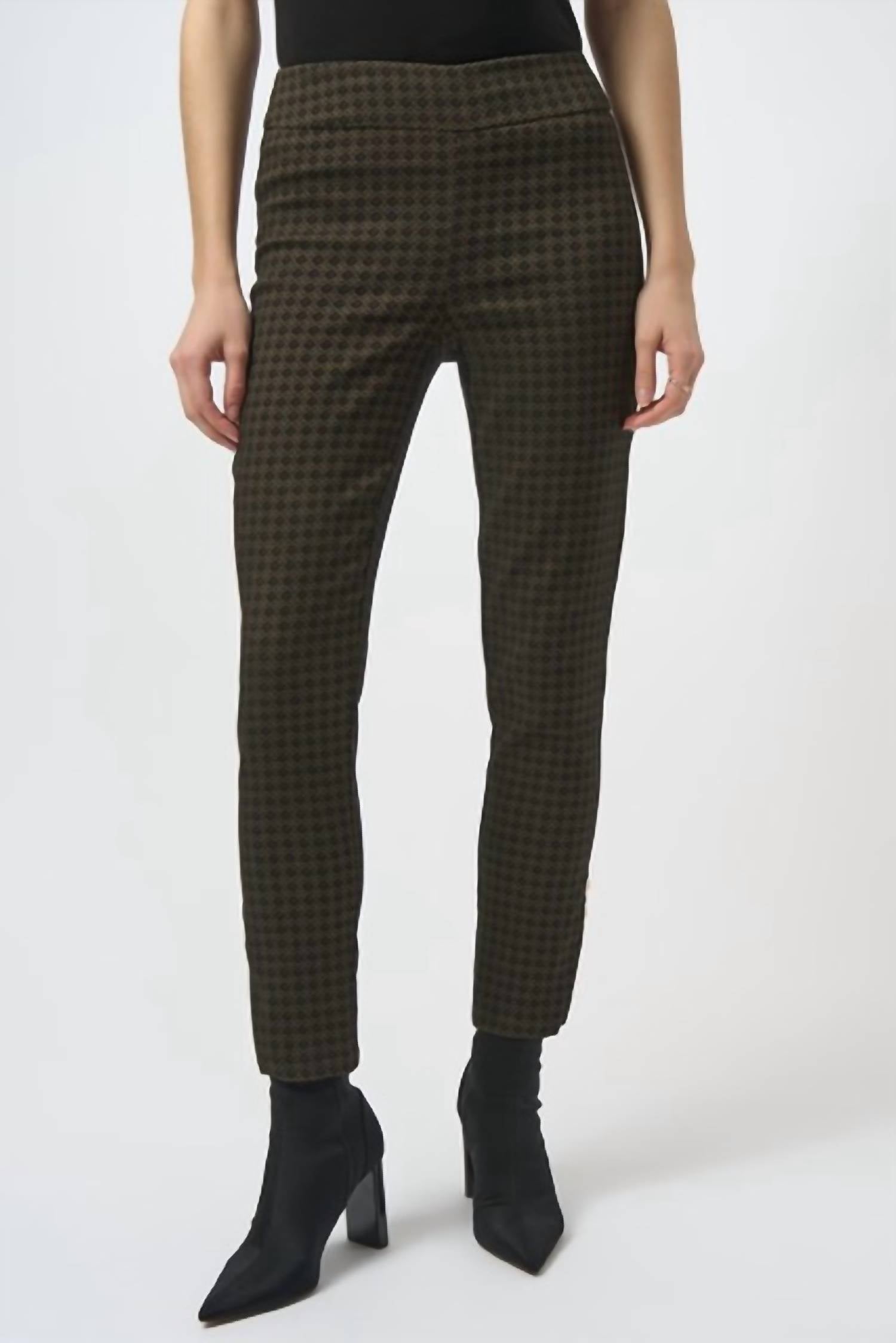 Joseph Ribkoff - Slim Formal Geometric Trousers